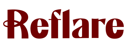 Logo of the brand 'Reflare' with a red color on a white background